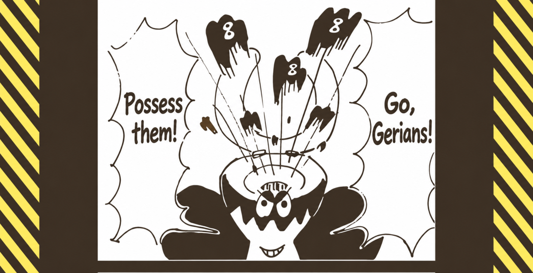Dark Benza begins his mischief — English story illustration