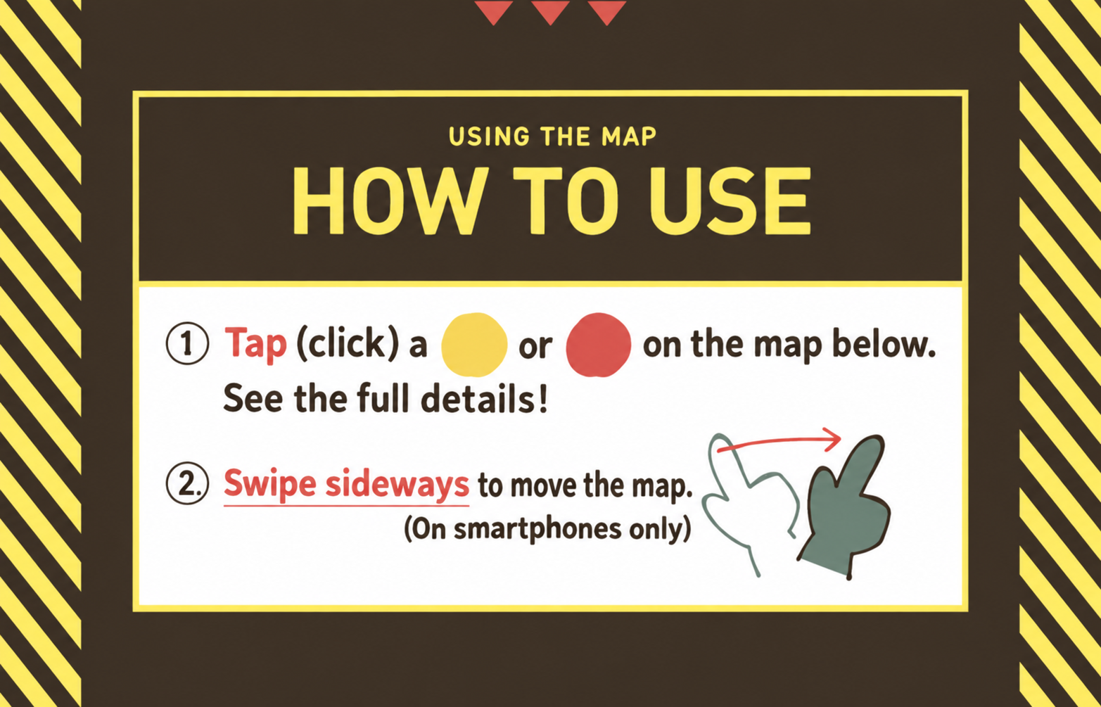 How to use the toilet map — English illustration