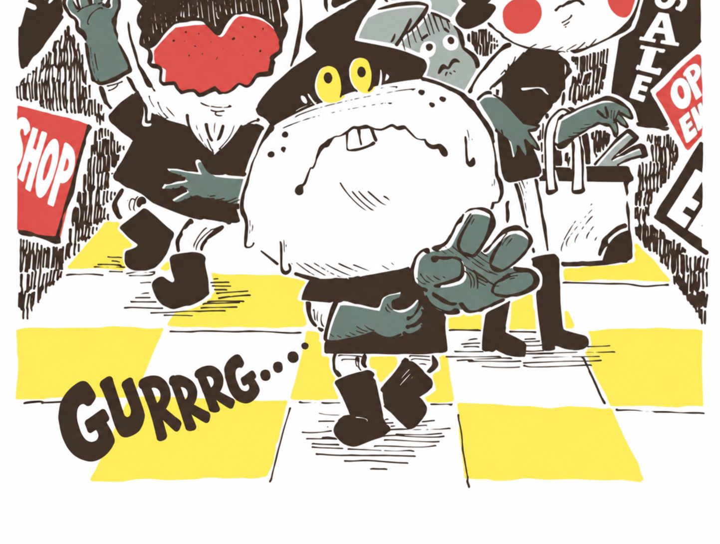 Senbayashi Shopping Street — English illustration